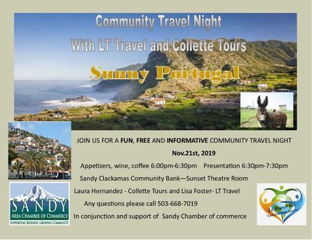 Community Travel Night - Greece & Sunny Portugal, Oregon, United States