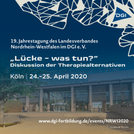 19th Annual Meeting of the National Association of North Rhine-Westphalia in the DGI eV, Cologne, Nordrhein-Westfalen, Germany