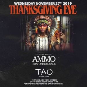 Tao Downtown NYC Thanksgiving Eve 2019, New York, United States