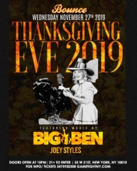 Bounce Sporting Club Thanksgiving Eve Party 2019