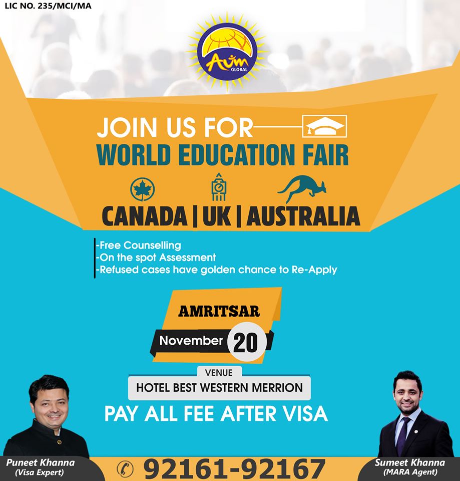 World Education Fair, Amritsar, Punjab, India
