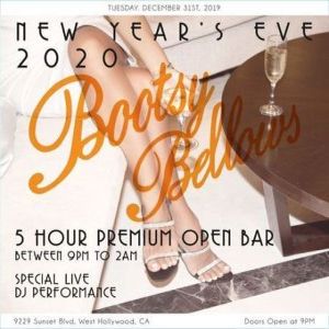 Bootsy Bellows New Years Eve 2020 Party, West Hollywood, California, United States