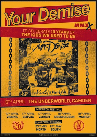 Your Demise at The Underworld - MMXX - 10 Year Album Celebration, London, England, United Kingdom