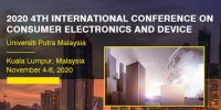 2020 4th International Conference on Consumer Electronics and Device (ICCED 2020)