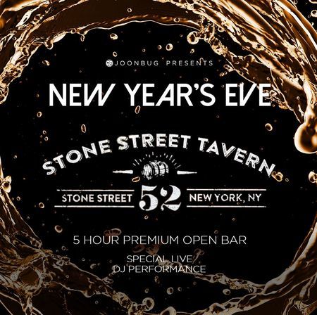 Stone Street Tavern New Years Eve 2020 Party, New York, United States