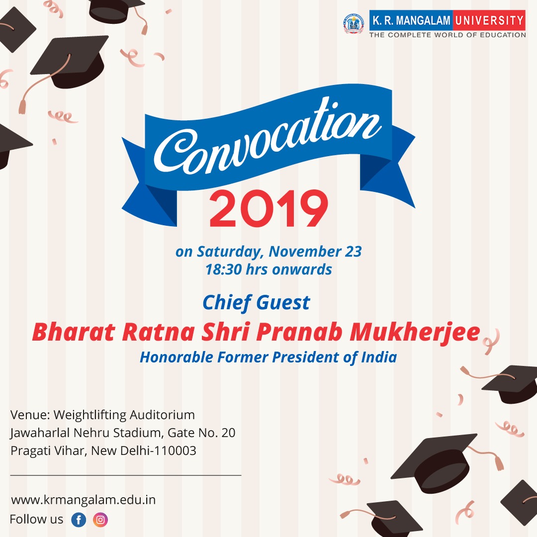 Convocation 2019-K.R.Mangalam University, New Delhi, Delhi, India