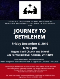 Journey to Bethlehem with Live Nativity and Animals, Dec 6 at Regina Coeli