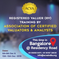 Registered Valuer (RV) training conducted by the Association of Certified Valuators & Analysts