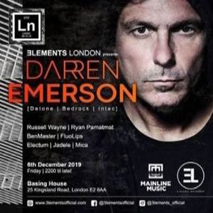 E L E M E N T S / London presents: Darren Emerson, London, United Kingdom