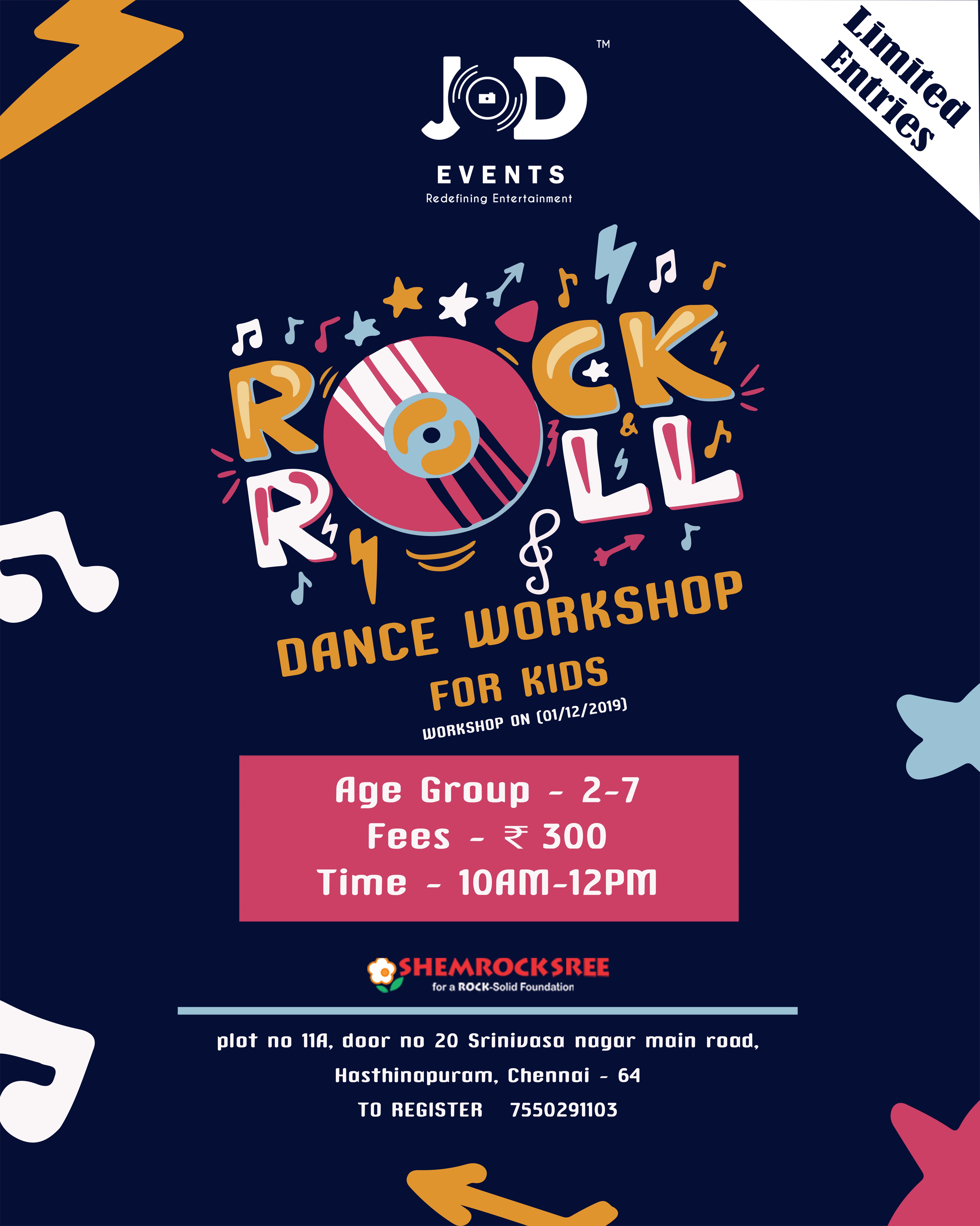 JOD Events presents Dance Workshop for Kids, Chennai, Tamil Nadu, India