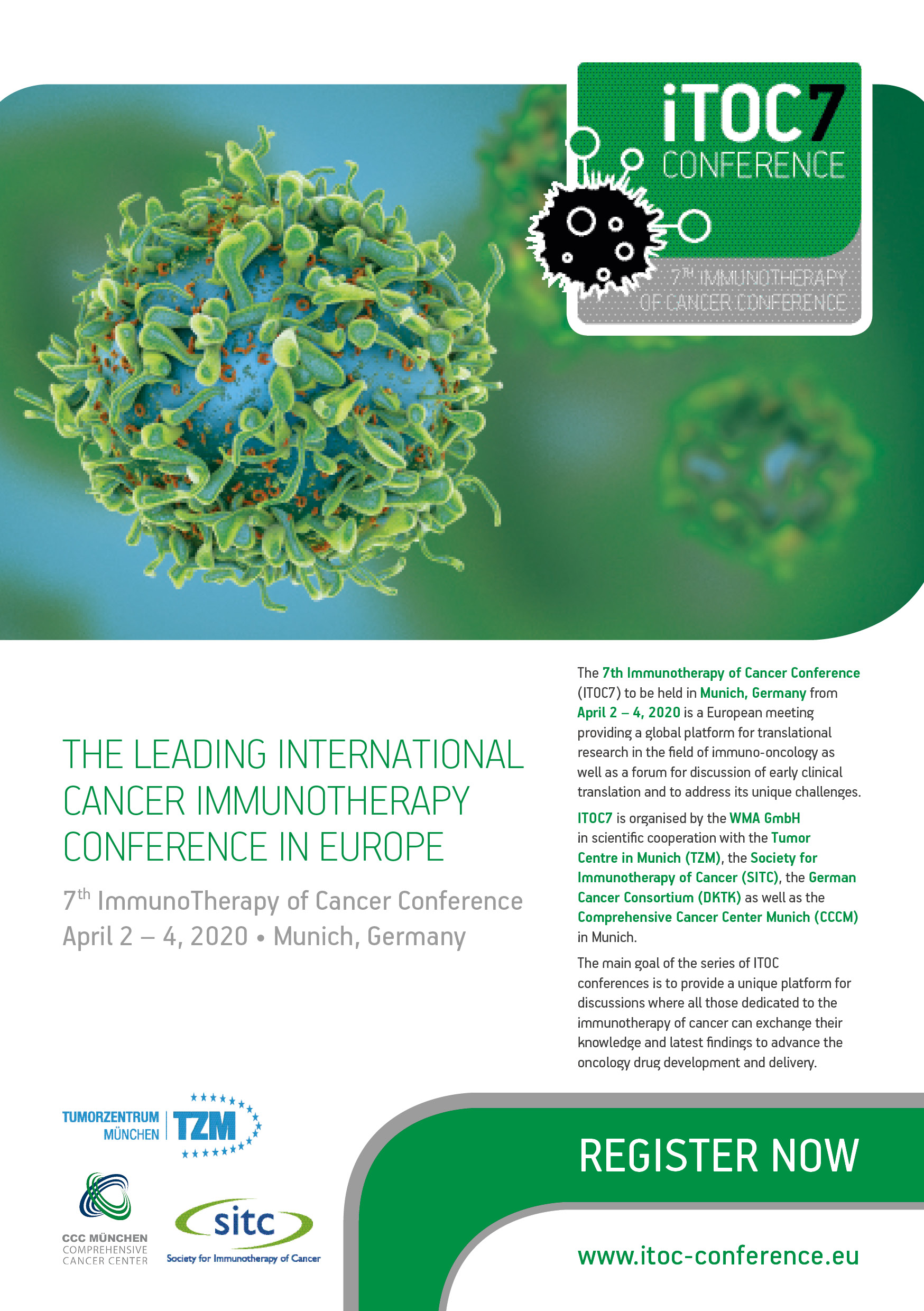 7th Immunotherapy of Cancer Conference, Munich, Bayern, Germany
