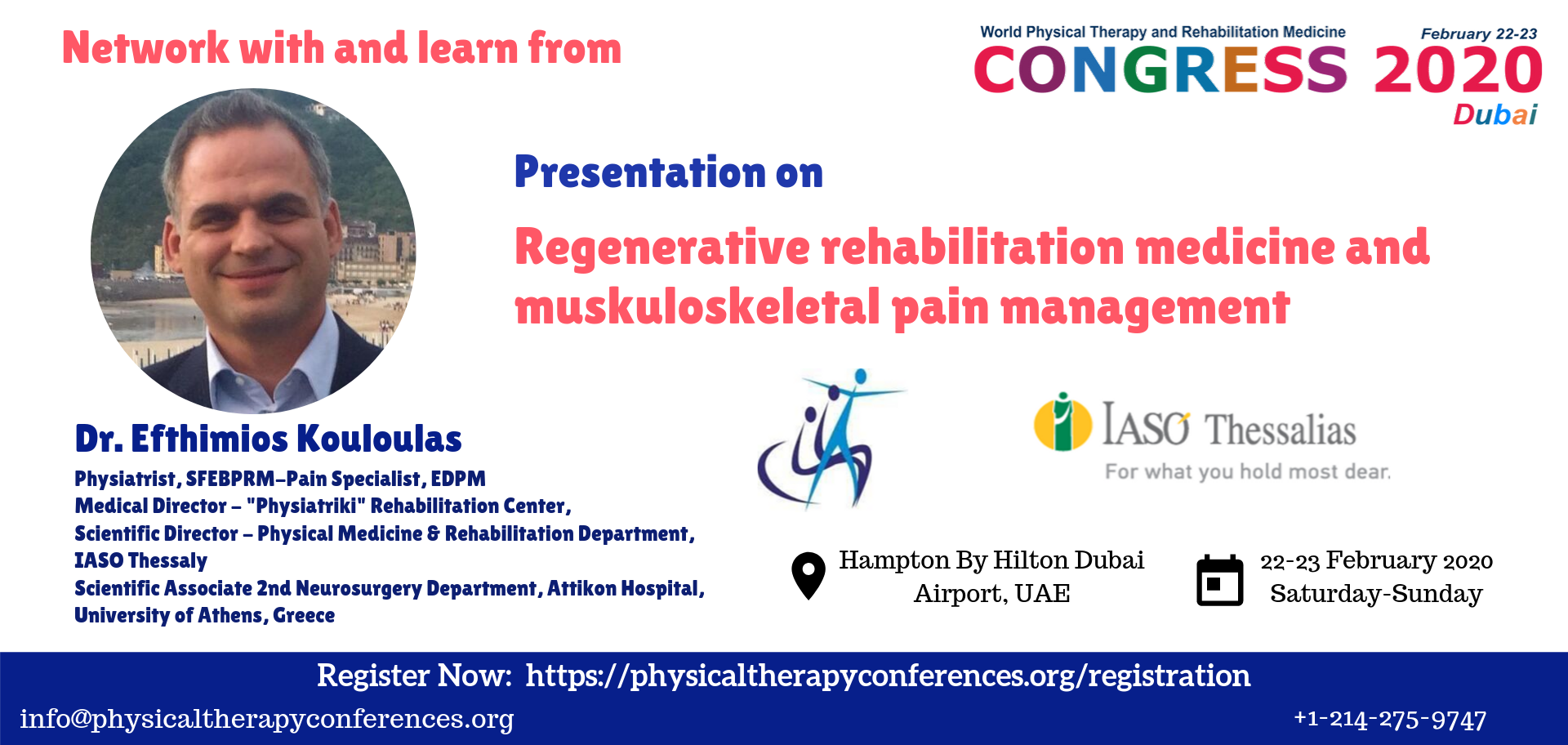 World Congress on Physical Therapy and Rehabilitation Medicine, Dubai UAE, Dubai, United Arab Emirates