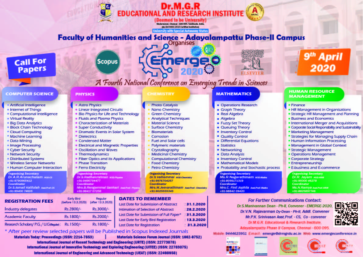 EMERGE 2020, Chennai, Tamil Nadu, India