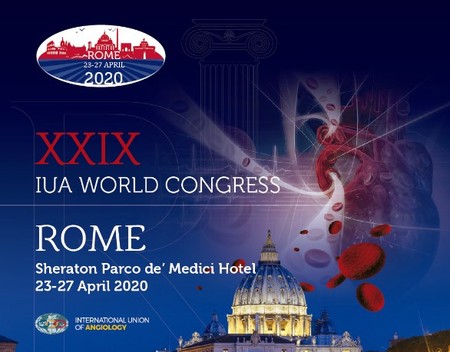 IUA 2020 | 29th World Congress of Angiology | 23-27 April | Rome, Italy, Roma, Lazio, Italy