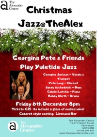 Christmas Jazz@TheAlex -  Pete Long and Georgina Jackson play Yuletide Jazz