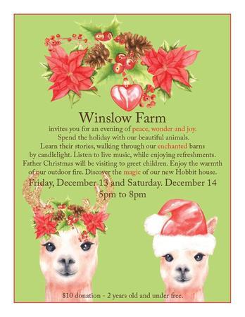Winslow Farm Christmas Candlelight Tour, Norton, Massachusetts, United States