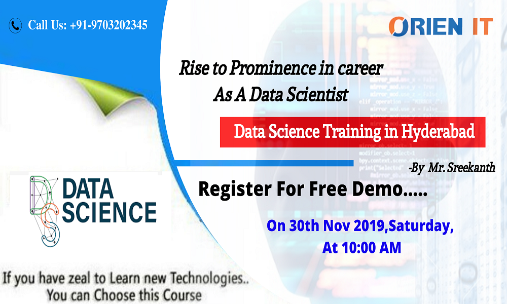 Free Demo Session On Data Science on 30th Nov @10 AM, Hyderabad, Telangana, India