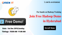 Pre-Register For Free interactive Hadoop Demo Session By Experts On 1st Dec 2019,at 10 AM By Orien IT, Hyderabad