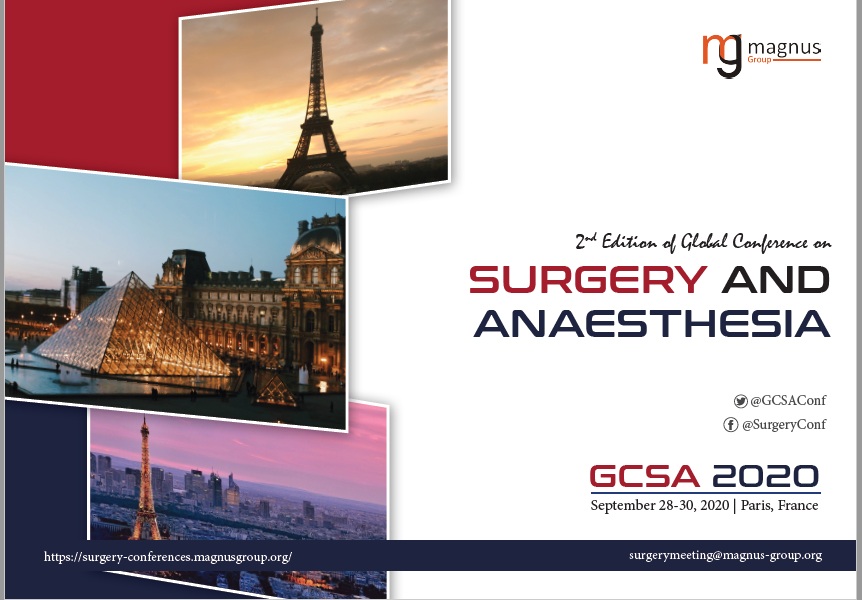 2nd Edition of Global Conference on Surgery and Anaesthesia, Paris, France