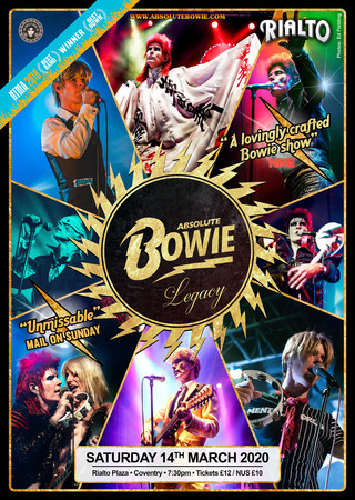 Absolute Bowie at Rialto Plaza, Coventry on Saturday 14th March 2020, Coventry, West Midlands, United Kingdom