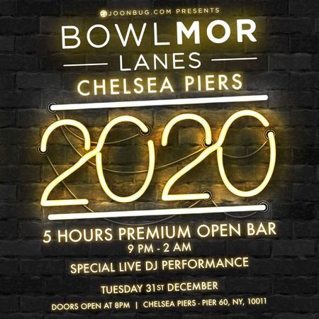 Bowlmor Chelsea Piers New Years Eve 2020 Party, New York, United States