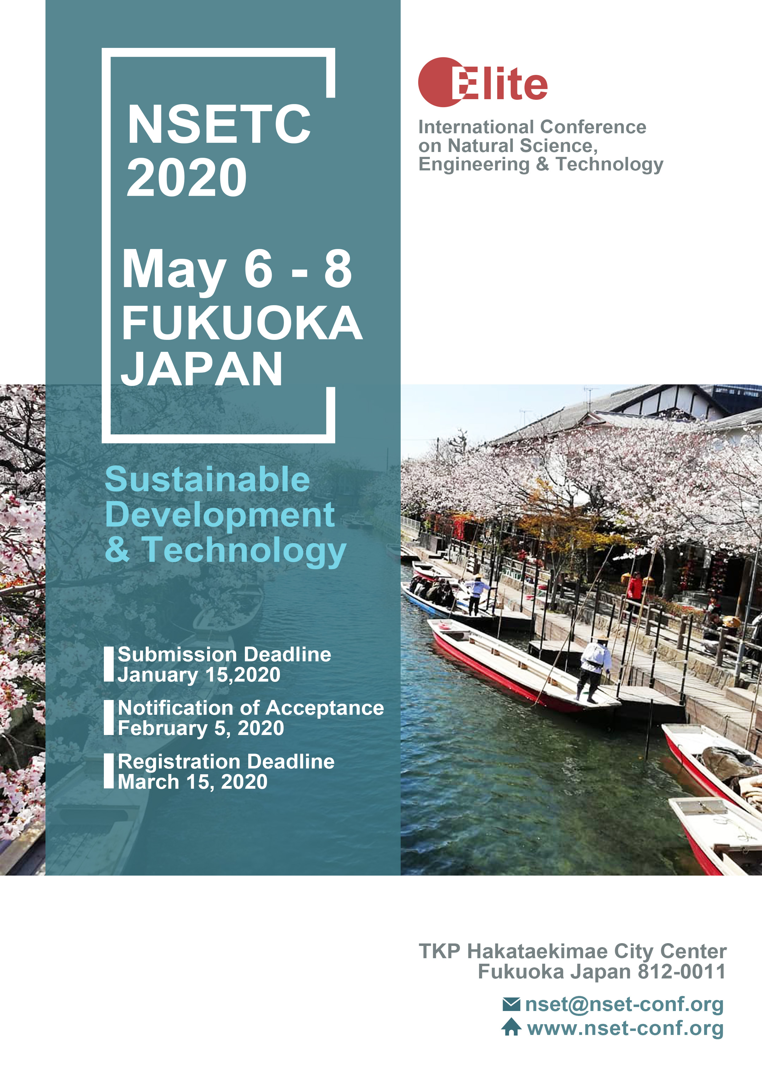 2020 International Conference on Natural Science, Engineering and Technology in Fukuoka, Fukuoka, Kyushu, Japan