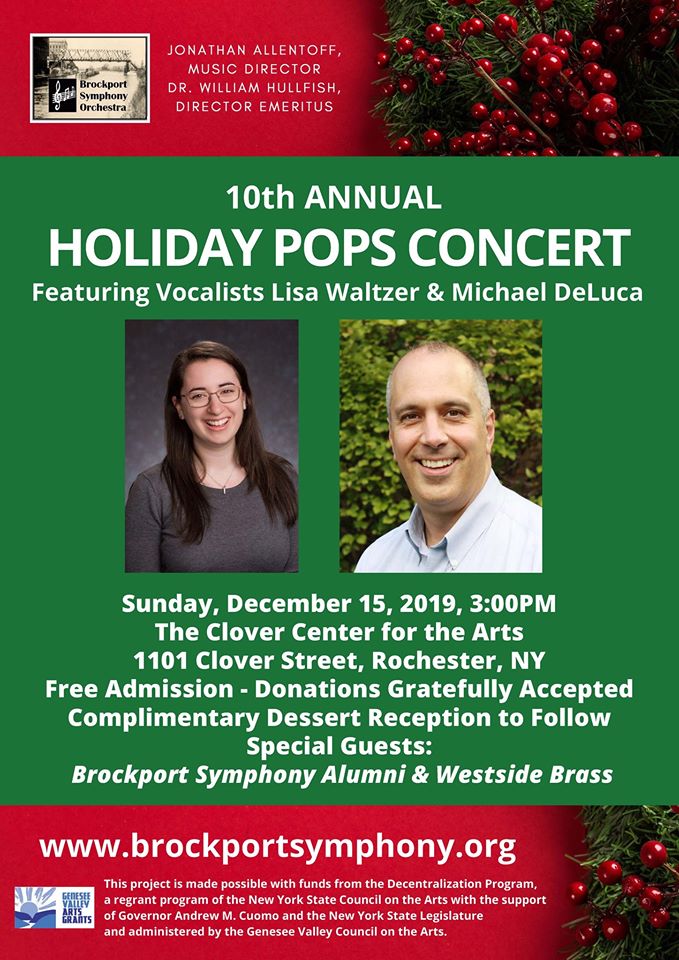 Brockport Symphony Orchestra: 10th Annual Holiday Pops Concert, Rochester, New York, United States