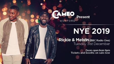 Cameo Presents NYE ft. Rickie and Melvin, Ashford, Kent, United Kingdom