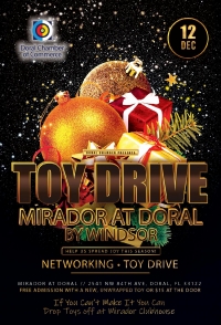 Toy Drive Networking Social Event at Mirador at Doral