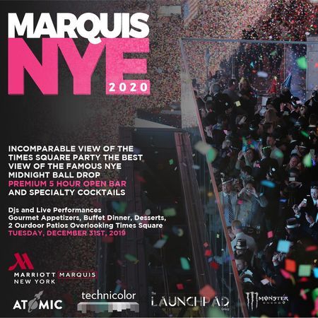 Marriott Marquis New Year's Eve 2020 VIP Party, New York, United States