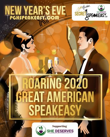 New Year's Eve Secret Speakeasy: Roaring 2020s Great American Speakeasy, Pittsburgh, Pennsylvania, United States