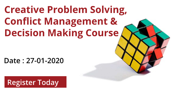 Creative Problem Solving, Conflict Management & Decision Making Course (27th January, 2020), Nairobi, Kenya