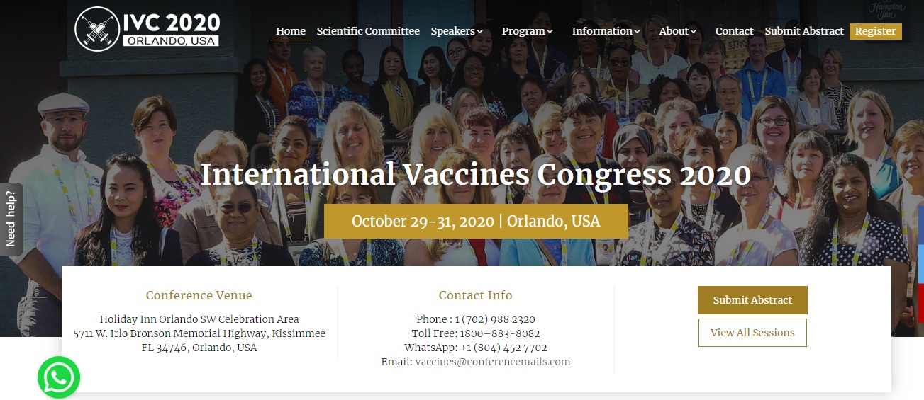 International Vaccines Congress 2020 (IVC 2020), Orange, Florida, United States
