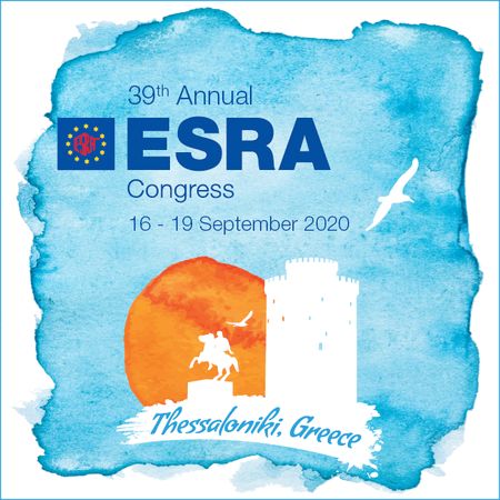 39th Annual ESRA Congress (ESRA 2020) | Thessaloniki, Greece, Thessaloniki, Central Macedonia, Greece