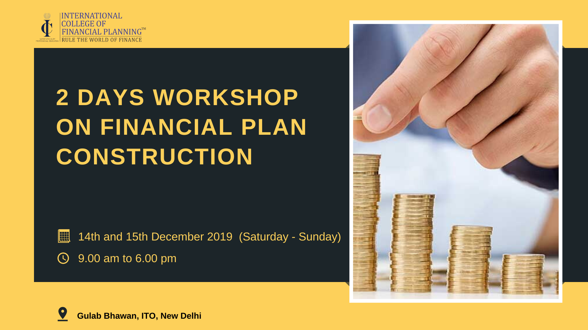 2 Day Workshop on Financial Plan Construction: How to make Best Financial Plan for your Clients., Central Delhi, Delhi, India