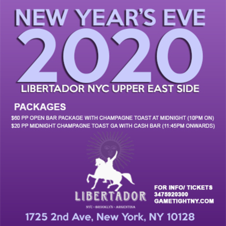 Libertador NYC New Year's Eve NYE Party 2020, New York, United States