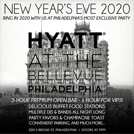 Glitter City's New Years Eve Celebration at the Hyatt Bellevue Party 2020, Philadelphia, Pennsylvania, United States