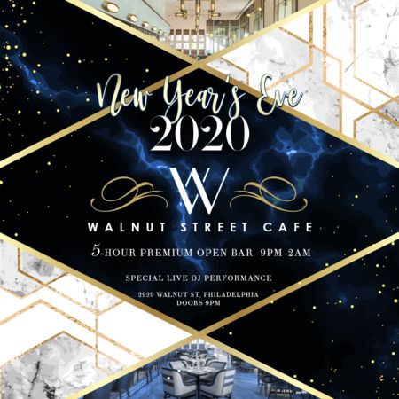 Walnut Street Cafe New Years Eve 2020 Party, Philadelphia, Pennsylvania, United States