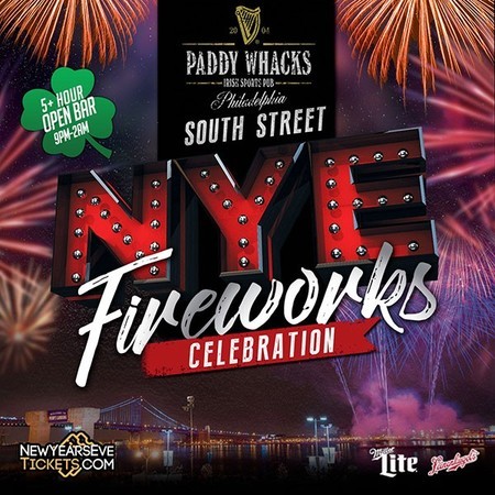 South Street New Year's Eve Fireworks Celebration, Philadelphia, Pennsylvania, United States