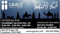Do you see what I see? - Christmas Eve Candlelight Services