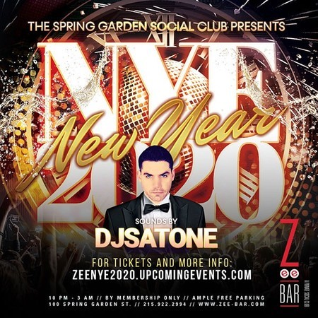 New Year's Eve 2020 Bash at Zee Bar!, Philadelphia, Pennsylvania, United States