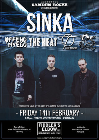 Camden Rocks presents SINKA and more at The Fiddler's Elbow, Greater London, England, United Kingdom