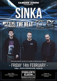 Camden Rocks presents SINKA and more at The Fiddler's Elbow