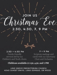 Christmas Eve Services at Lake Grove Presbyterian Church