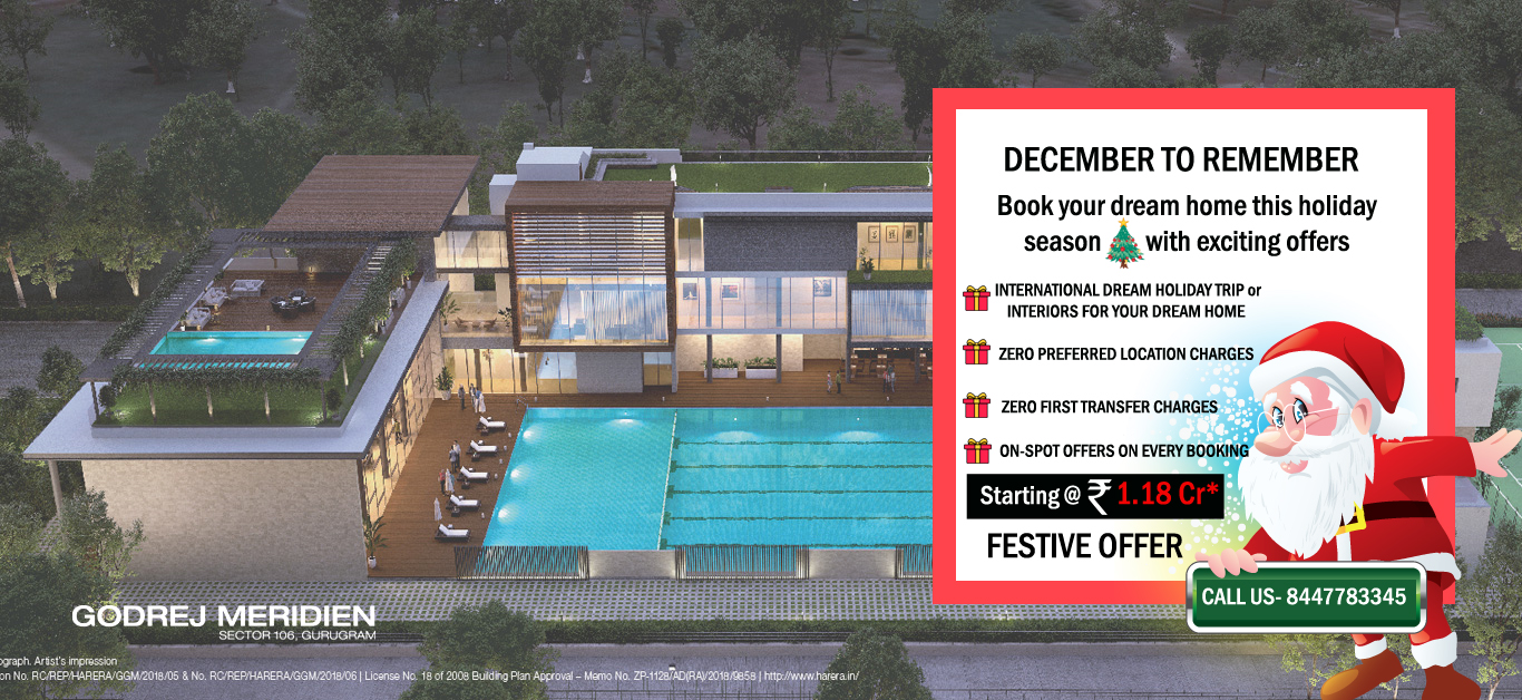 Godrej Meridien Christmas Offer - Book Your Dream Home & Get Exciting Offer, Gurgaon, Haryana, India