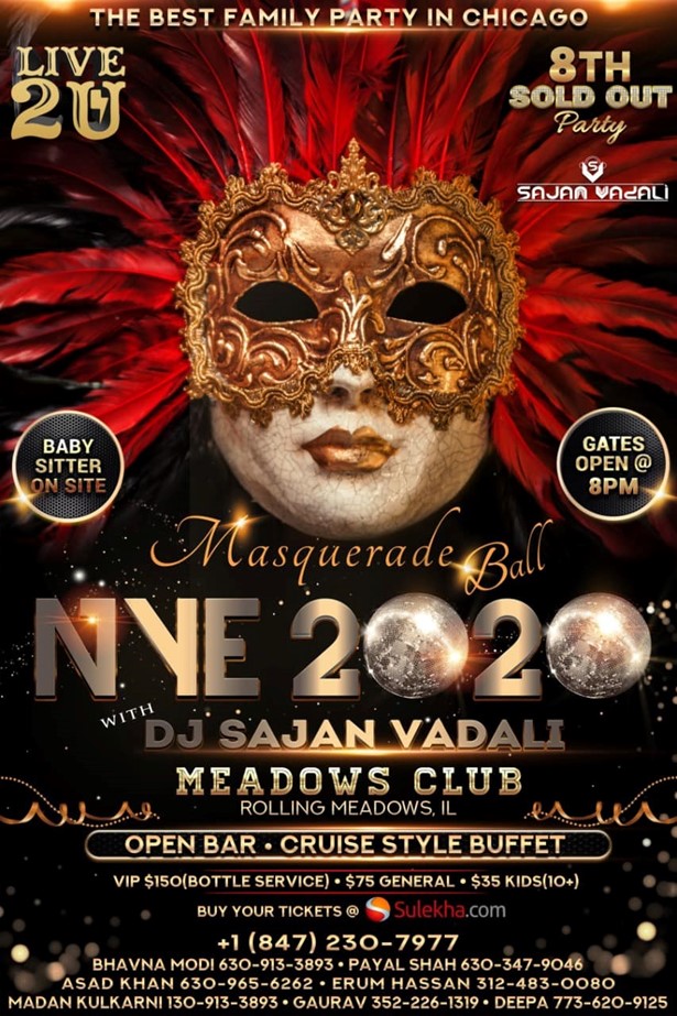 New Years Eve 2020 Rolling Meadows, Rolling Meadows, IL,Illinois,United States