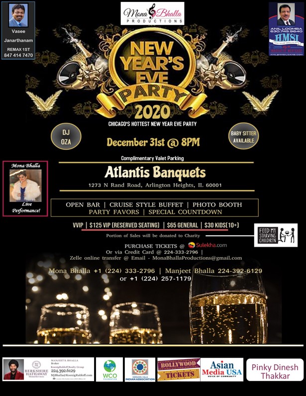 New Years Eve 2020 Chicago's - Hottest New Years Eve Party, Arlington Heights, IL,Illinois,United States
