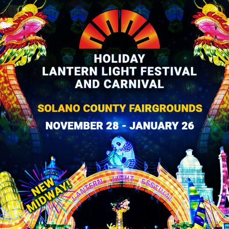 Lantern Light Festival and Carnival at the Solano County Fairgrounds, Vallejo, California, United States