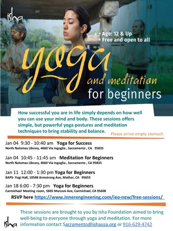 YOGA FOR SUCCESS (70 min session) - FREE and Open to All, Sacramento, California, United States