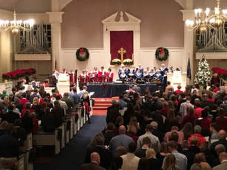Christmas Eve at Worthington Presbyterian Church, Worthington, Ohio, United States